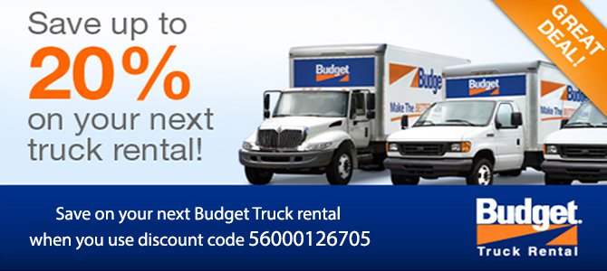 budget rental truck prices
